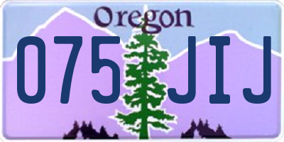 OR license plate 075JIJ