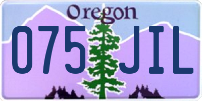 OR license plate 075JIL