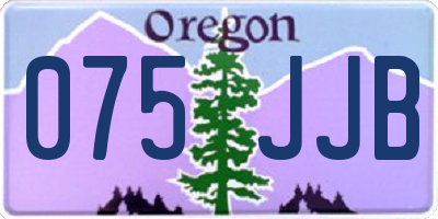 OR license plate 075JJB