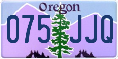 OR license plate 075JJQ