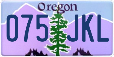 OR license plate 075JKL