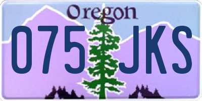 OR license plate 075JKS