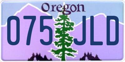 OR license plate 075JLD