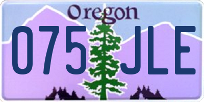 OR license plate 075JLE