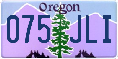 OR license plate 075JLI