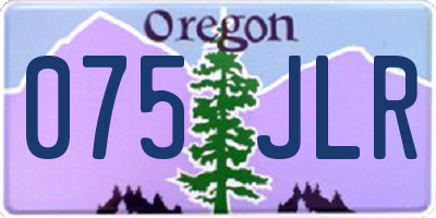OR license plate 075JLR
