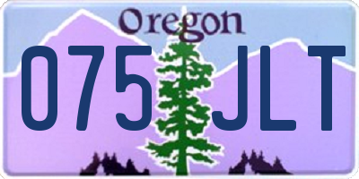 OR license plate 075JLT