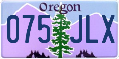 OR license plate 075JLX