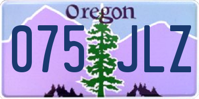 OR license plate 075JLZ