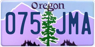 OR license plate 075JMA