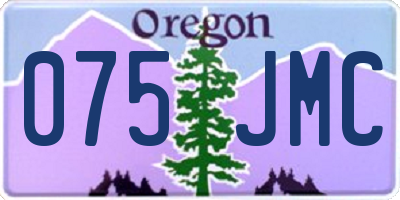 OR license plate 075JMC