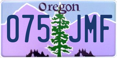 OR license plate 075JMF
