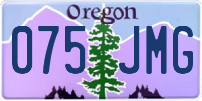 OR license plate 075JMG