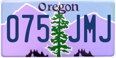 OR license plate 075JMJ