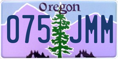 OR license plate 075JMM