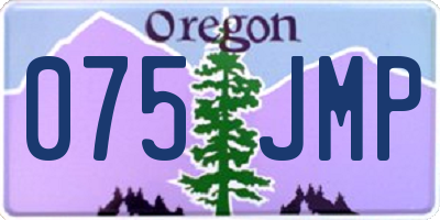OR license plate 075JMP