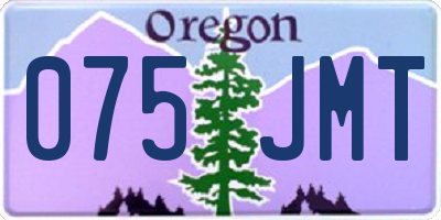 OR license plate 075JMT