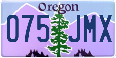 OR license plate 075JMX