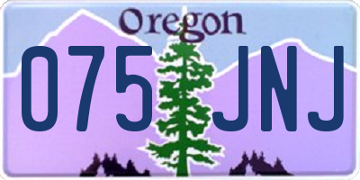 OR license plate 075JNJ