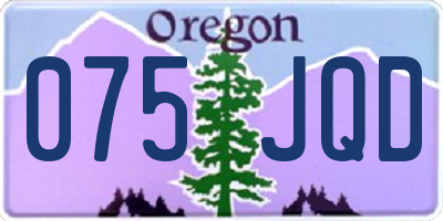 OR license plate 075JQD