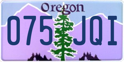 OR license plate 075JQI