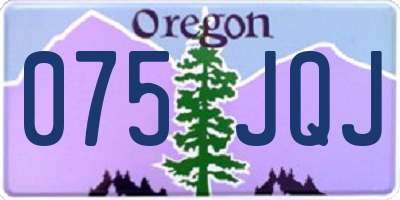 OR license plate 075JQJ