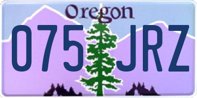 OR license plate 075JRZ