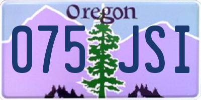 OR license plate 075JSI