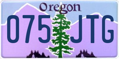 OR license plate 075JTG
