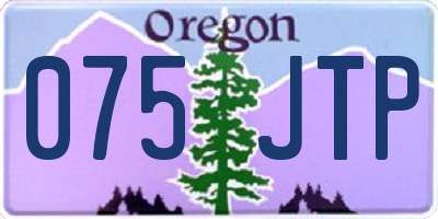 OR license plate 075JTP