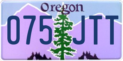 OR license plate 075JTT