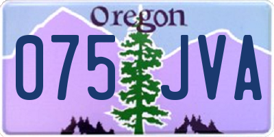 OR license plate 075JVA