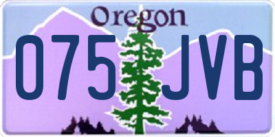 OR license plate 075JVB