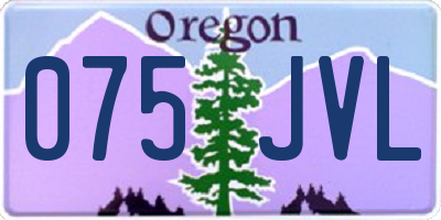 OR license plate 075JVL