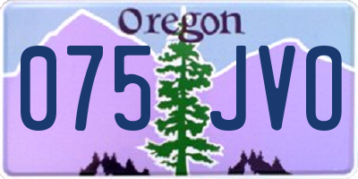 OR license plate 075JVO