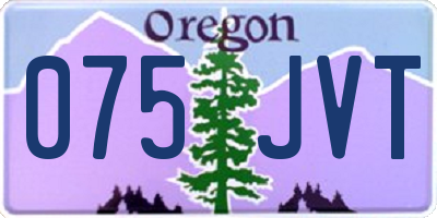 OR license plate 075JVT