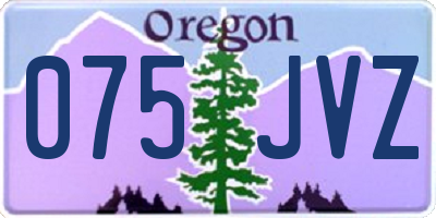 OR license plate 075JVZ