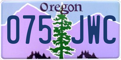 OR license plate 075JWC