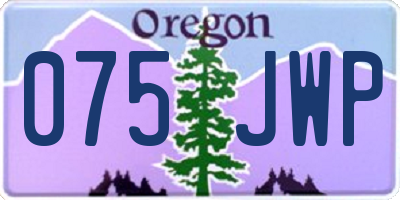 OR license plate 075JWP