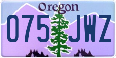OR license plate 075JWZ