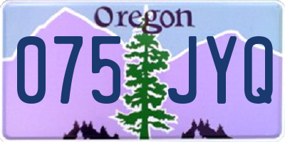 OR license plate 075JYQ