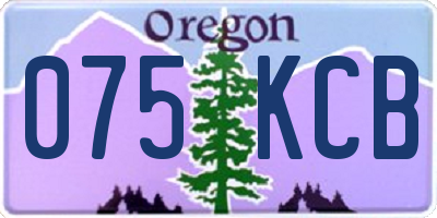 OR license plate 075KCB