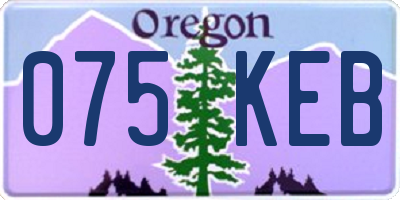 OR license plate 075KEB
