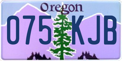 OR license plate 075KJB