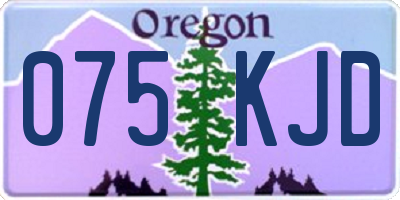 OR license plate 075KJD