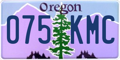 OR license plate 075KMC