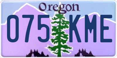 OR license plate 075KME
