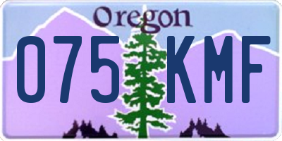 OR license plate 075KMF