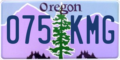 OR license plate 075KMG