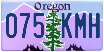 OR license plate 075KMH